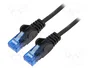GOOBAY Patch cord Cat 6a U/UTP de 1m con conectores RJ45
