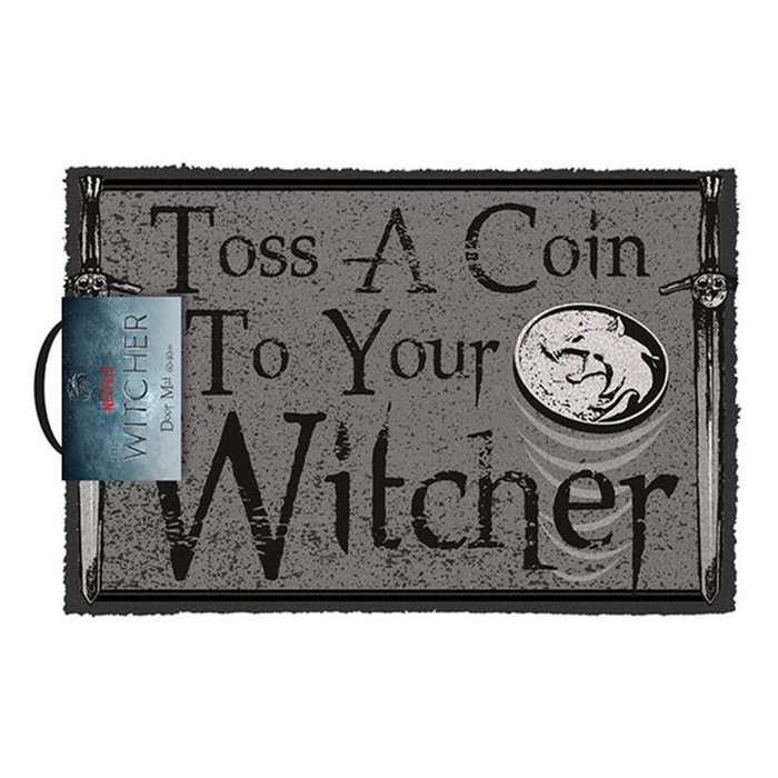Pyramid The Witcher Toss a Coin Felpudo Alfombra de Entrada 40 x 60 cm