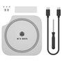 RaidSonic ICY BOX Club Dock 100 Dockingstation para Mac Mini, SSD M.2, USB 3.2 Gen 2 Type-C, Plata