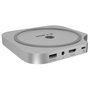 RaidSonic ICY BOX Club Dock 100 Dockingstation para Mac Mini, SSD M.2, USB 3.2 Gen 2 Type-C, Plata