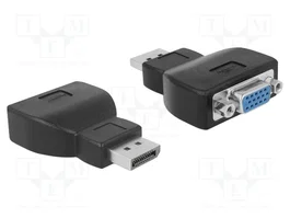 DeLOCK Adaptador DisplayPort 1.2 a VGA Negro 65567