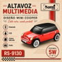SAMI Altavoz Sami Vintage Mini Cooper Rojo Multimedia