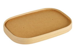 Duni Brick Tapa 3, Tapa Desechable de Fibra de Madera, 17x11,7x1,7 cm, Color Marrón, Pack de 150 Unidades