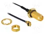 DeLOCK 88746 Cable coaxial con conectores RP-SMA hembra y MHF® I