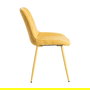 Silla Amarillo Tejido-Metal Contract 50 X 60 X 85 cm (Set de 4)