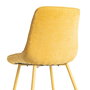 Silla Amarillo Tejido-Metal Contract 50 X 60 X 85 cm (Set de 4)