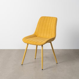 Silla Amarillo Tejido-Metal Contract 50 X 60 X 85 cm (Set de 4)