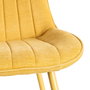 Silla Amarillo Tejido-Metal Contract 50 X 60 X 85 cm (Set de 4)