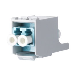 METZ CONNECT OpDAT Módulo LC-Duplex OM3 15091072-I para Fibra Multimodo, Conectores LC Turquesa y Blanco