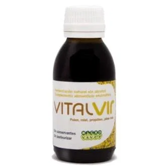 MICROVIVER Vitalvir - Fermento Probiótico Líquido con Polen, Miel, Propóleo, Jalea Real y Vitaminas B, C, D3 - Suplemento Alimenticio - 125 ml MICROVIVER Vitalvir - Fermento Probiótico Líquido con Polen, Miel, Propóleo, Jalea Real y Vitaminas B, C, D3 - Suplemento Alimenticio - 125 ml