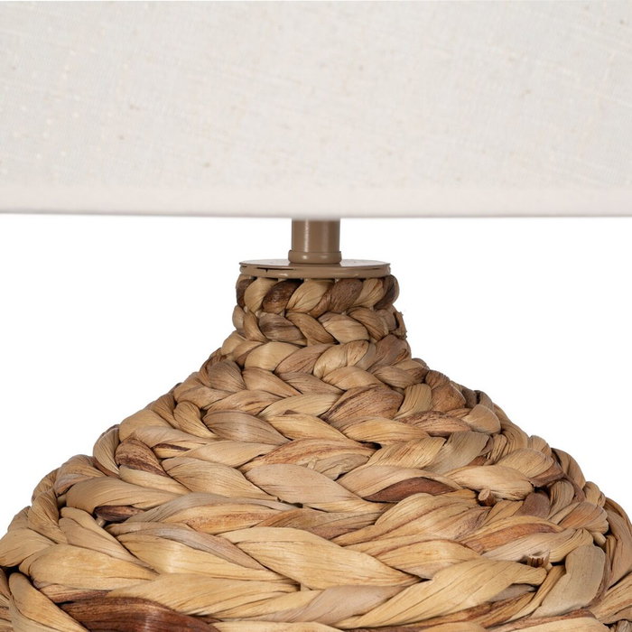Ixia Lámpara de Mesa de Fibra Natural 40 x 40 x 69,50 cm