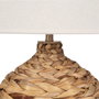 Ixia Lámpara de Mesa de Fibra Natural 40 x 40 x 69,50 cm