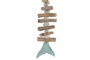 DKD Home Decor Decoración Colgante Albasia Surtido de 3 Piezas 11x2x48 cm