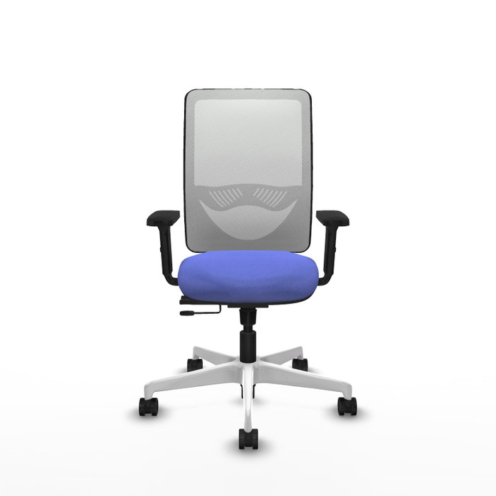 PIQUERAS Y CRESPO Silla de oficina Zulema con mecanismo Sincro/Traslack, Azul claro y Blanco PIQUERAS Y CRESPO Silla de oficina Zulema con mecanismo Sincro/Traslack, Azul claro y Blanco