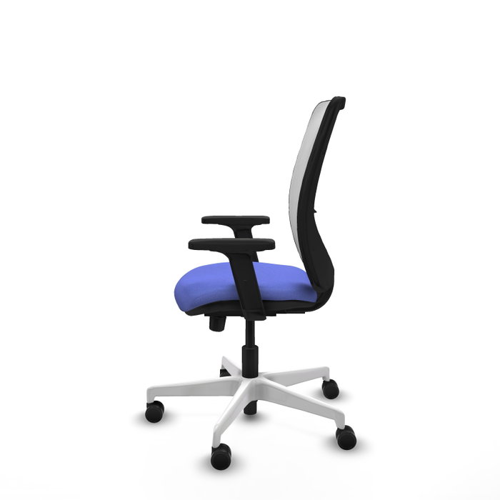 PIQUERAS Y CRESPO Silla de oficina Zulema con mecanismo Sincro/Traslack, Azul claro y Blanco PIQUERAS Y CRESPO Silla de oficina Zulema con mecanismo Sincro/Traslack, Azul claro y Blanco