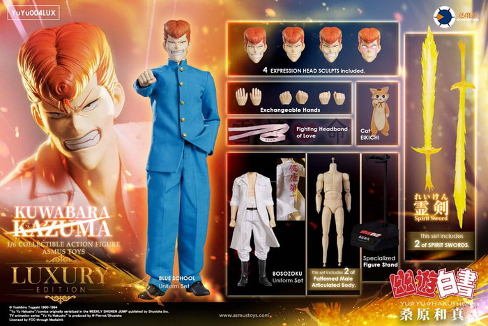 Yu Yu Hakusho Figura 1/6 Kazuma Kuwabara (Luxury Version) 30 cm