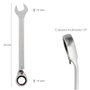 WOLFPACK LINEA PROFESIONAL Llave Combinada Con Carraca 19 mm DIN 3113