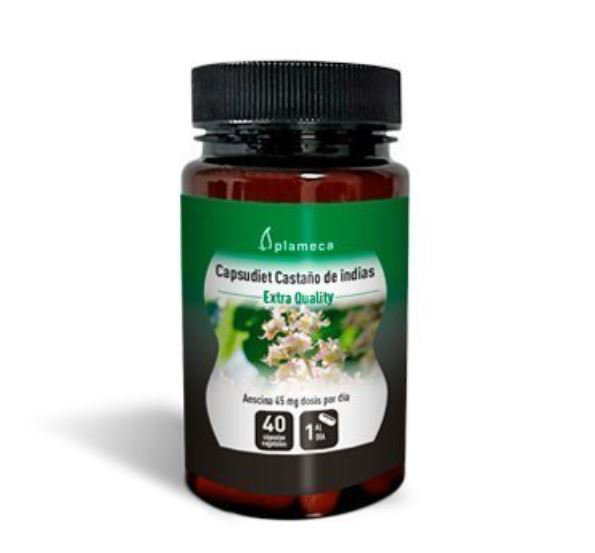 PLAMECA Castaño de Indias Capsudiet 40 cápsulas vegetales PLAMECA Castaño de Indias Capsudiet 40 cápsulas vegetales