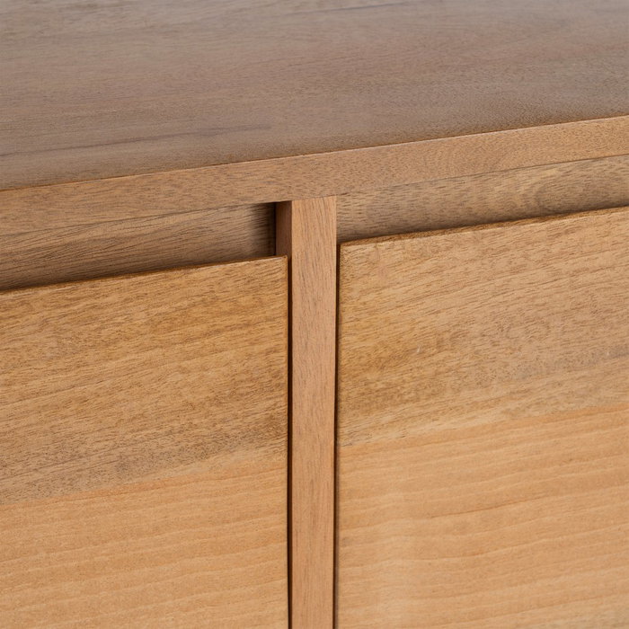 Mueble Tv Natural Madera de Mango Salón 180 X 45 X 55 cm