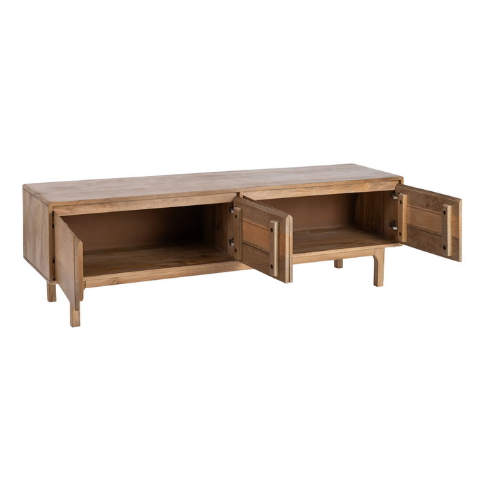 Mueble Tv Natural Madera de Mango Salón 180 X 45 X 55 cm
