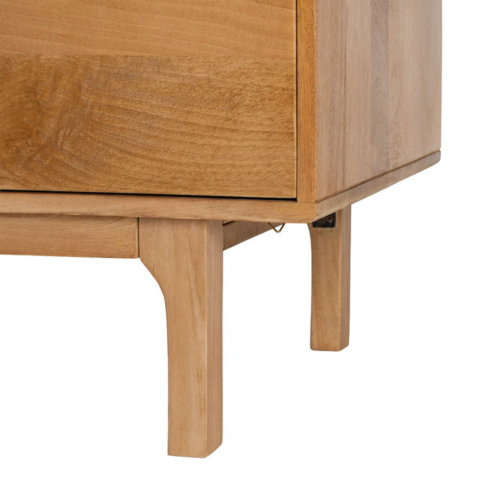 Mueble Tv Natural Madera de Mango Salón 180 X 45 X 55 cm