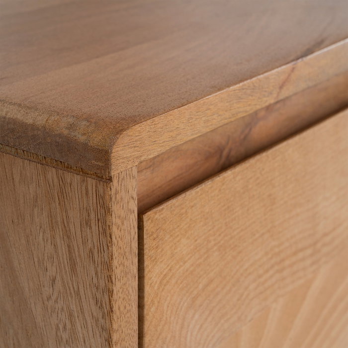Mueble Tv Natural Madera de Mango Salón 180 X 45 X 55 cm