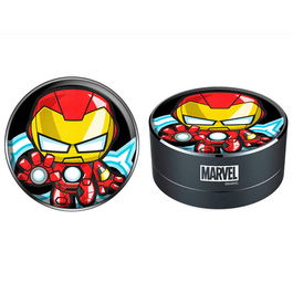 ERT GROUP Altavoz Portátil Inalambrico Iron Man Marvel 3W RMS, Micrófono Incorporado, Radio FM, Entrada Tarjeta Memoria