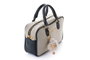 Lucky Bees Bolsa de Hombro Negro Cuero de Polivinilo