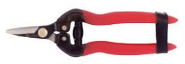 KAMIKAZE Tijera de una mano S206 170 mm con hoja curva para recolección de fruta