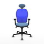 PIQUERAS Y CRESPO Silla de oficina Jorquera con mecanismo Sincro, Azul