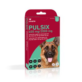 Pulsix Pipeta Antiparasitaria Spot-On para Perros de 25-40 kg, 400 mg - 2000 mg, 4 x 4 mL