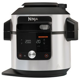 Ninja OL650EU Foodi MAX Olla Programable Multifunción 7,5L 1760W Cocción Lenta, Al Vapor y a Presión para 6 Personas, Negro y Acero Inoxidable