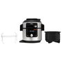 Ninja OL650EU Foodi MAX Multifunktionskochgerät 7.5L 1760W Negro Acero Inoxidable Olla a Presión con Parrilla y 12 Programas