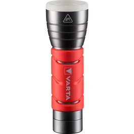 Varta Linterna de Mano F10 LED Negro/Rojo