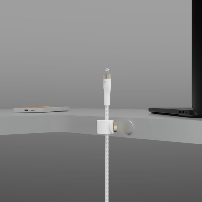 Belkin Flex Cable USB-A a Lightning de 1 m, Blanco