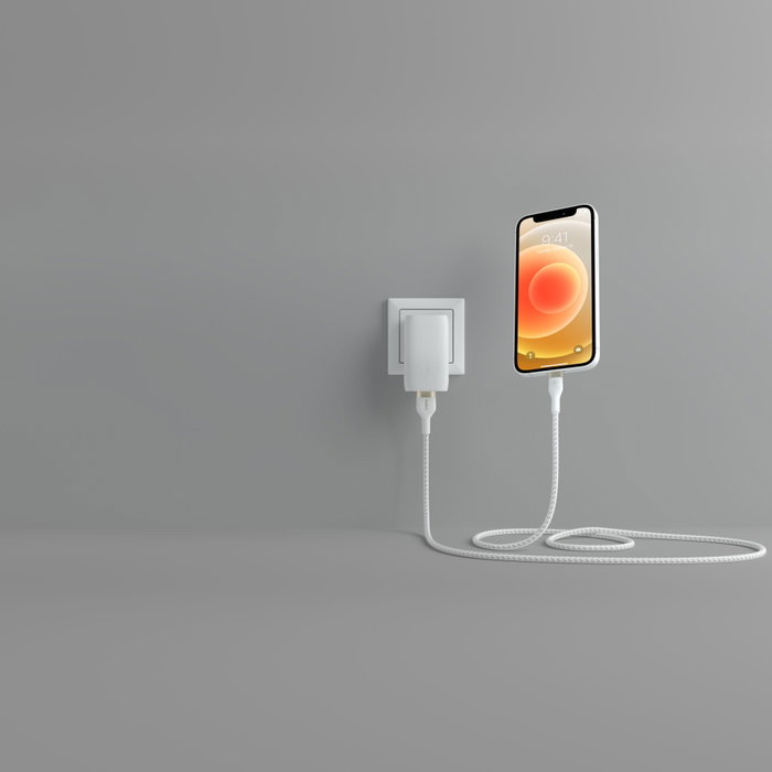Belkin Flex Cable USB-A a Lightning de 1 m, Blanco
