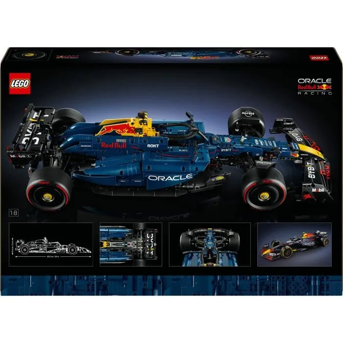 Lego Oracle Red Bull Racing RB20 F1 - Set de construcción para coleccionistas adultos con motor V6 y caja de cambios