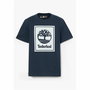 Camiseta de Manga Corta Hombre Timberland Stack Logo Negro