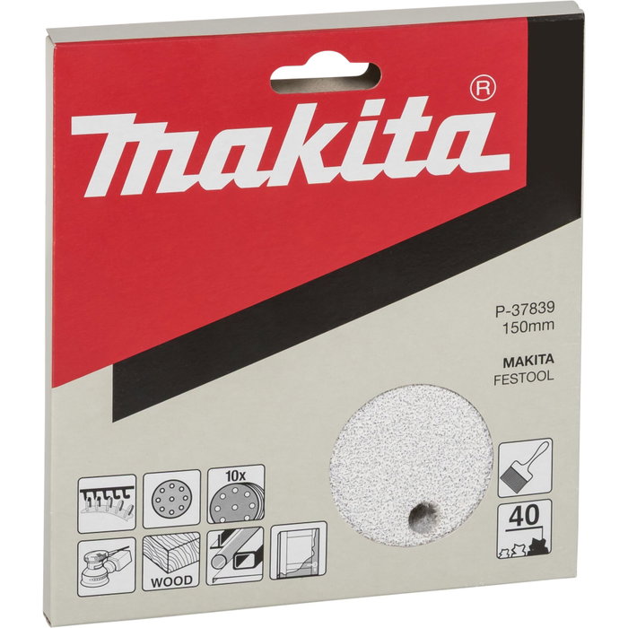 Makita Disco de lija 150mm K40 Makita Disco de lija 150mm K40