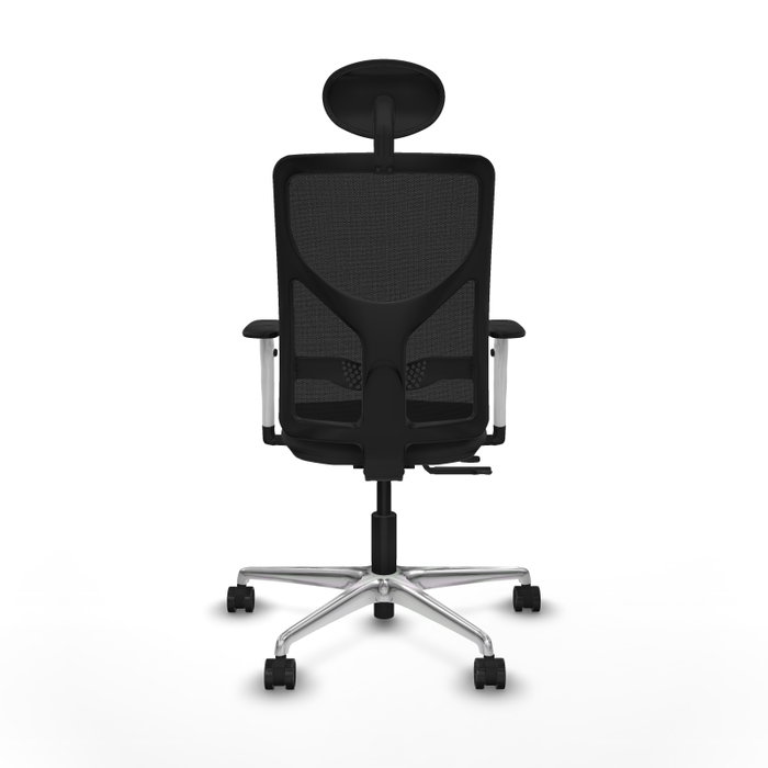 PIQUERAS Y CRESPO Silla de oficina Motilla con mecanismo Sincro/Traslack Gris oscuro y Negro