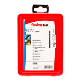 Fischer Broca para metal HSS-R DIN 338, Juego 19 Piezas, Ø1,00 - Ø10,00 mm