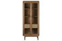 DKD Home Decor Vitrina Balines Natural Teca Cristal 190 x 80 x 45 cm