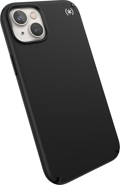 Speck Presidio 2 Pro + Ms para iPhone 14 Plus (Negro/Negro/Blanco) Compatible MagSafe Protección Antimicrobiana