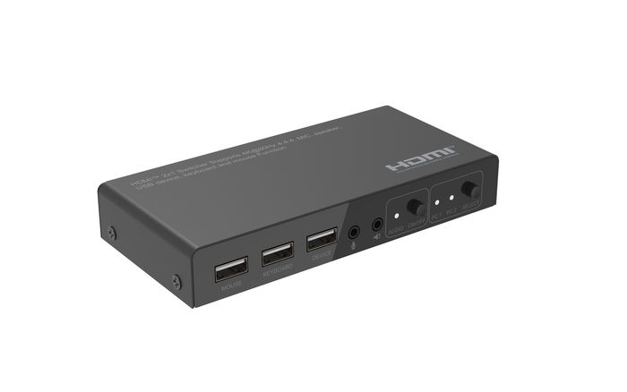 MicroConnect Conmutador KVM HDMI MC-HDMIKVM0201-4K 2x1 4K@60Hz 4:4:4 HDCP 2.2/1.4 18Gbps 3D MicroConnect Conmutador KVM HDMI MC-HDMIKVM0201-4K 2x1 4K@60Hz 4:4:4 HDCP 2.2/1.4 18Gbps 3D