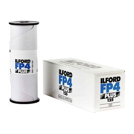 Ilford FP-4 Plus 120 Película en Blanco y Negro ISO 125 para Fotografía Analógica