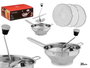 Kinvara Pasapurés de Acero Inoxidable con 3 Discos, 20 cm de Diámetro (Set de 6)