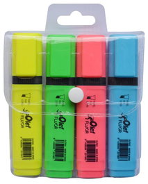 OLEF Marcador Fluor Bolsa de 4 Colores