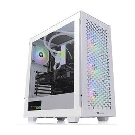 Thermaltake CA-1S3-00M6WN-03 Midi Tower ATX V350 TG ARGB AIR SNOW White para PC con Ventana Lateral y Ventiladores Incluidos