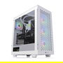Thermaltake CA-1S3-00M6WN-03 Midi Tower ATX V350 TG ARGB AIR SNOW White para PC con Ventana Lateral y Ventiladores Incluidos