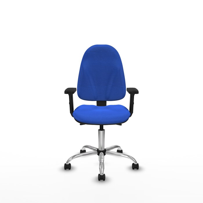 PIQUERAS Y CRESPO Silla de oficina Algarra Azul con mecanismo Asincro